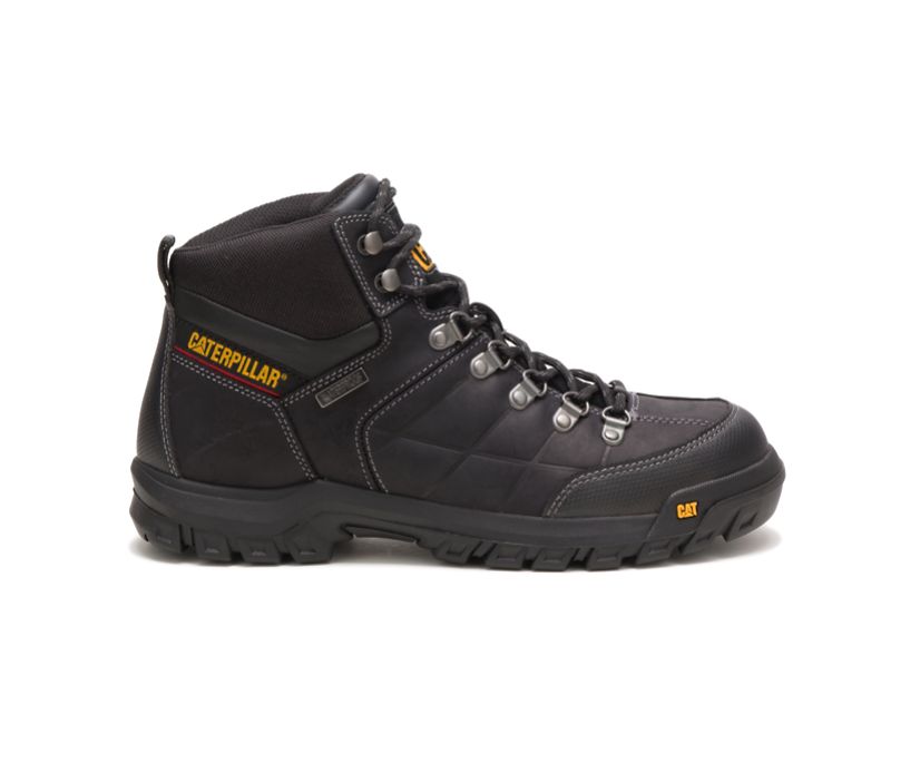 Panske Pracovne Topanky Caterpillar - Threshold Waterproof - Čierne ( 6142-KZUQT )